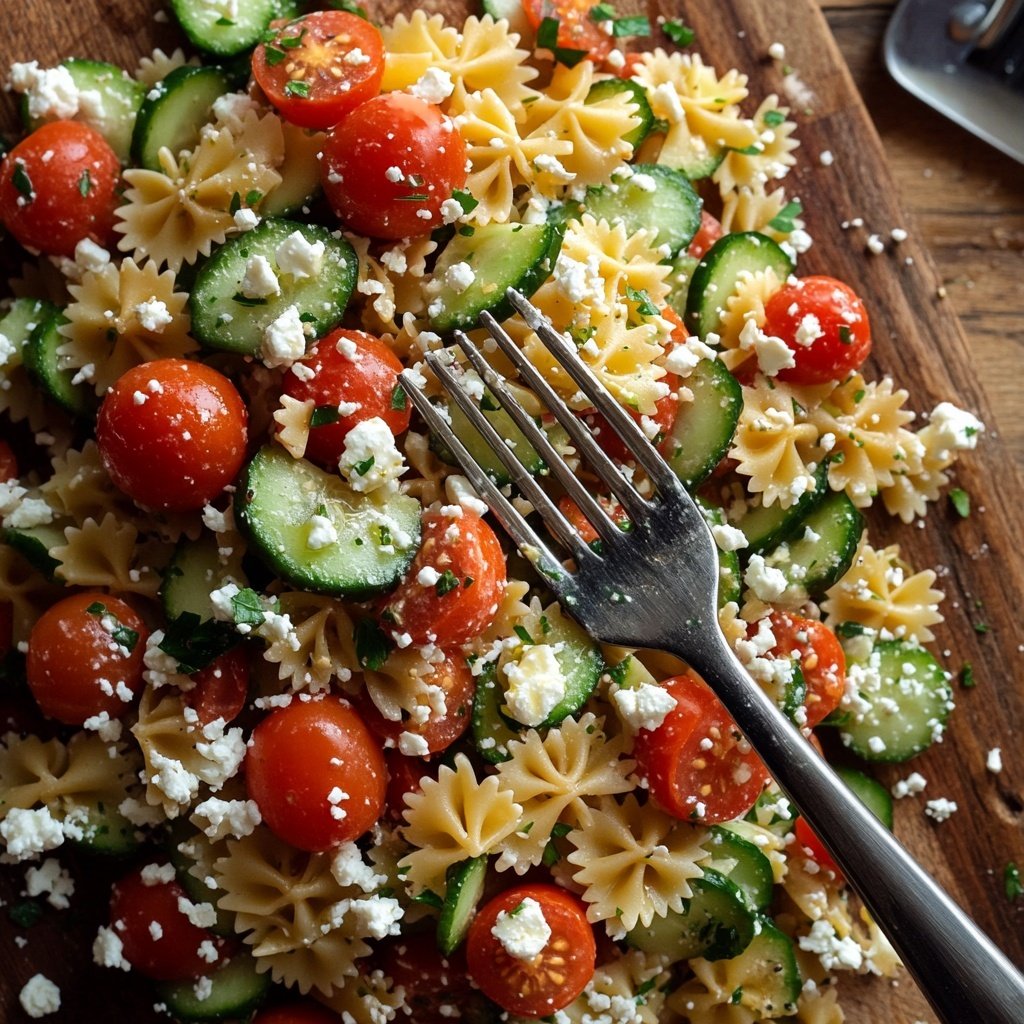 Quick Pasta Salad Lunch for Work