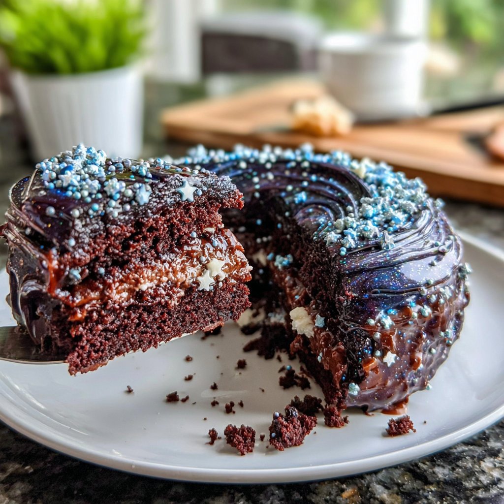 Galaxy Themed Pisces Cake