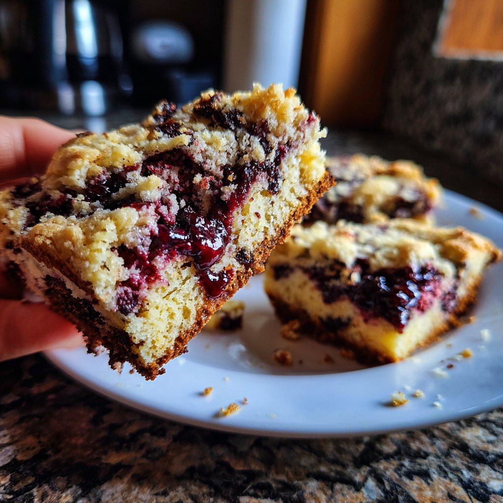 Cottage Cheese Brownies with Dark Cherry Swirl