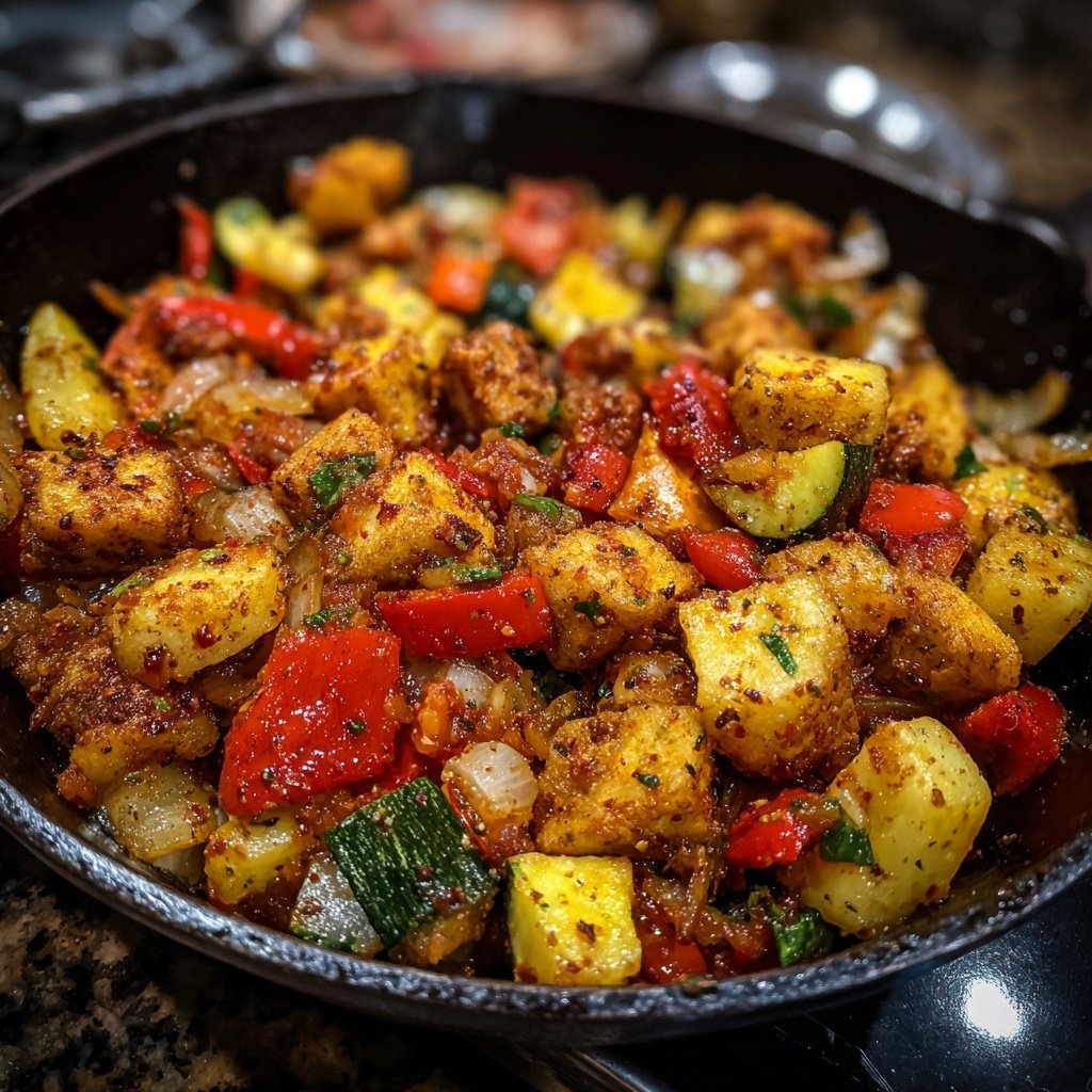 Smoky Paprika Veggie Skillet