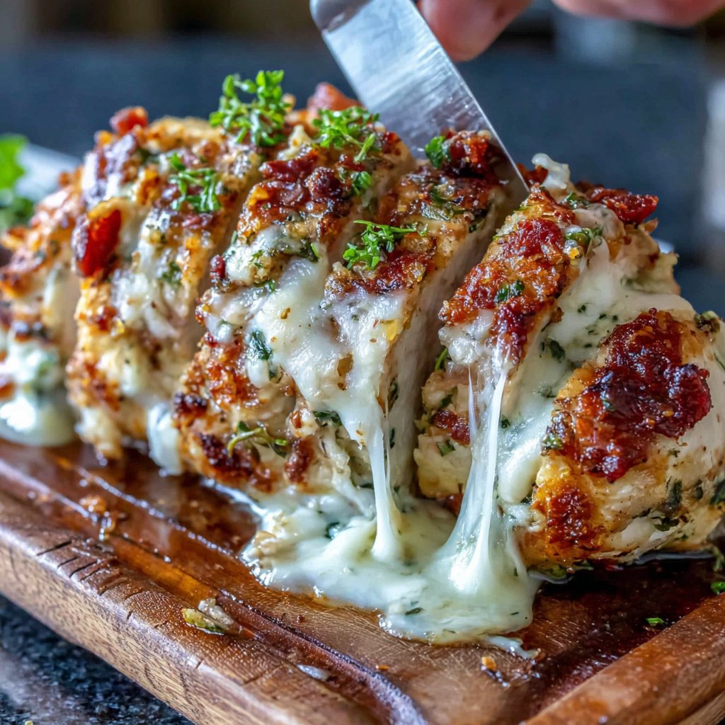 Spinach Artichoke Stuffed Chicken