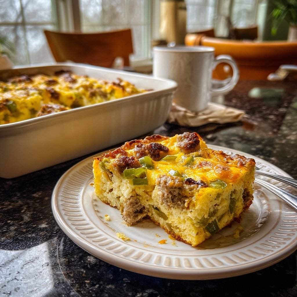 Breakfast Egg And Sausage Bake