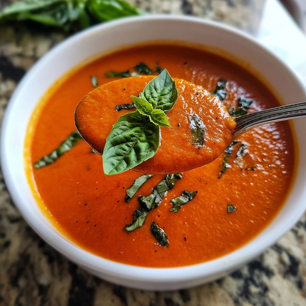 Homemade Creamy Tomato Soup Recipe