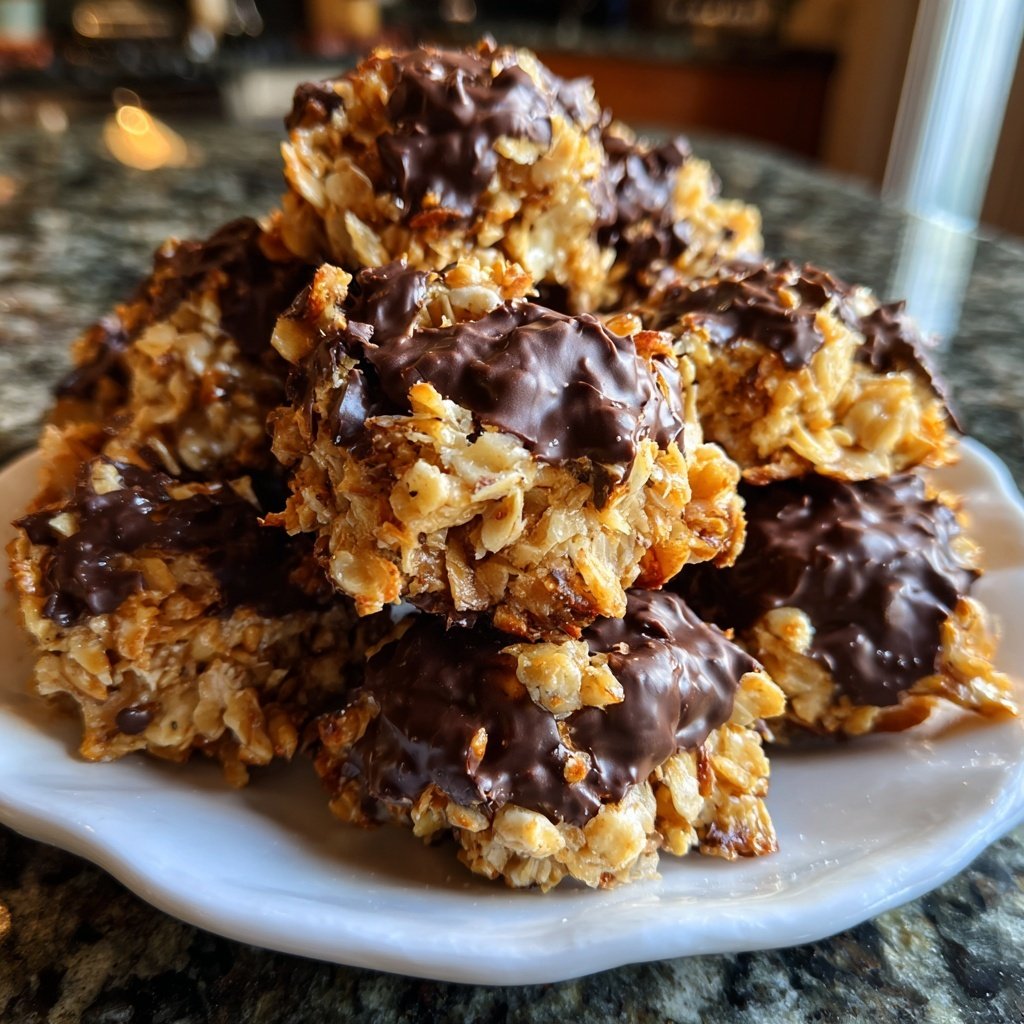 Chocolate Coconut Peanut Clusters