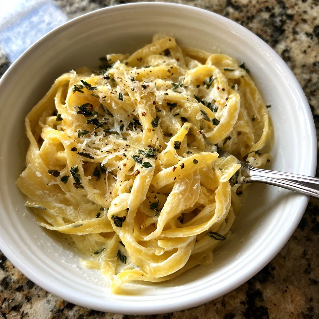 Rosemary Cream Fettuccine