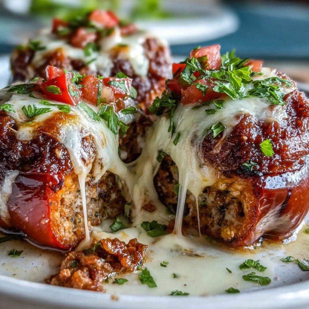 Ground Beef Stuffed Bell Peppers