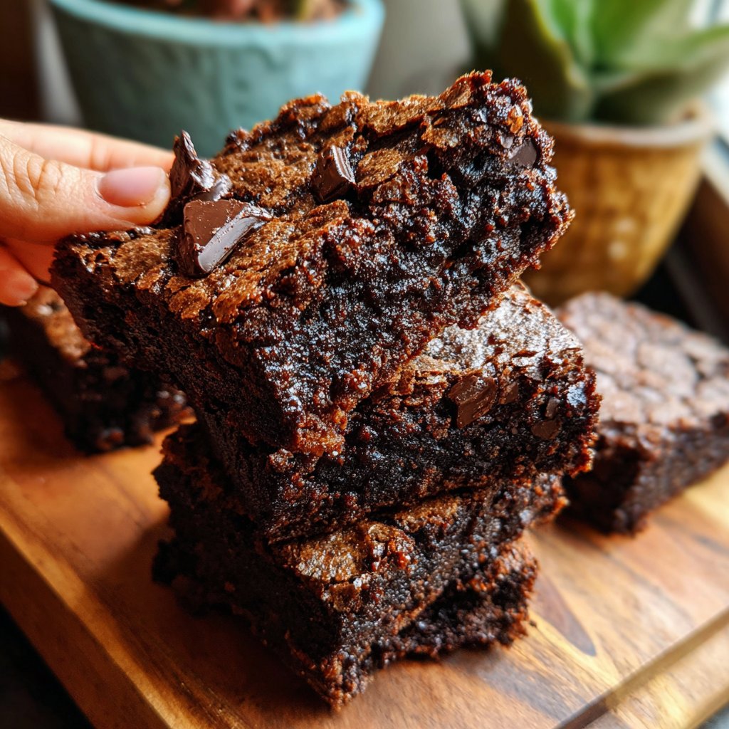 Fudgy Sourdough Discard Brownies