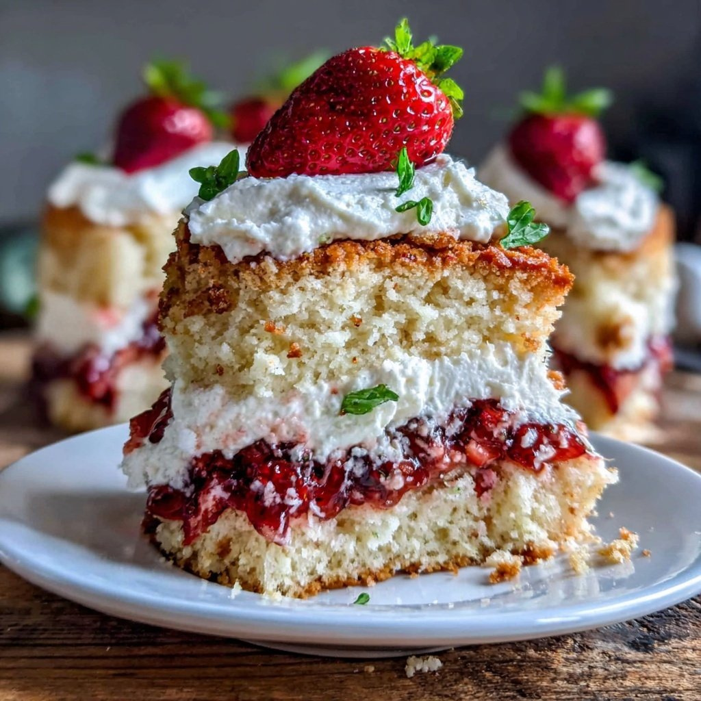 Classic Strawberry Shortcake With Vanilla Bean Cream