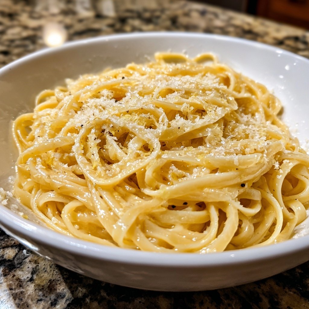 Lemon Butter Tagliolini for Two