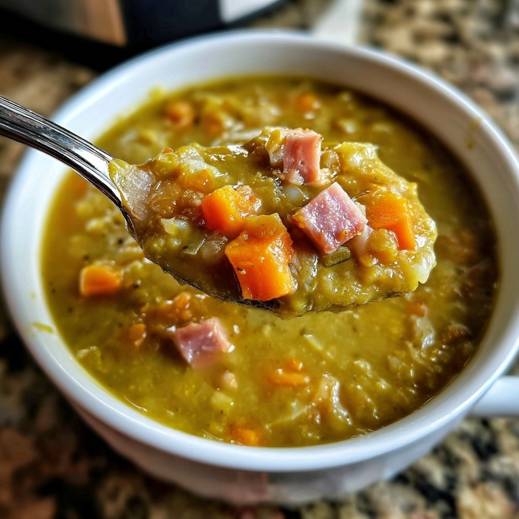 Healthy Crockpot Split Pea Soup