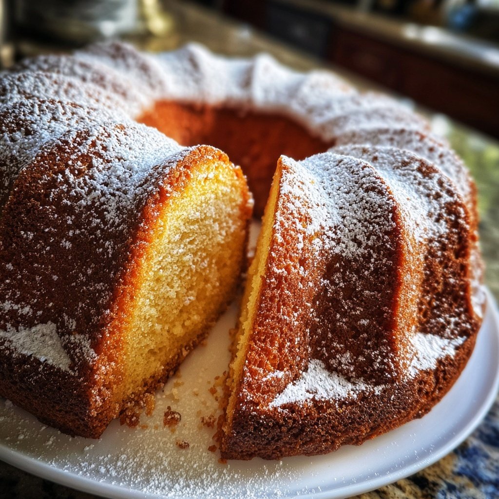 Simple Vanilla Pound Cake