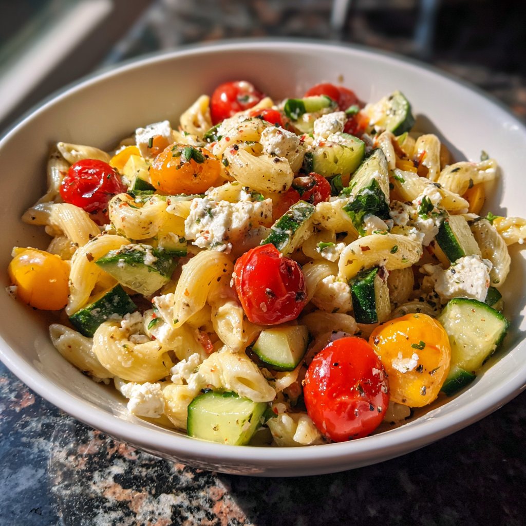 Quick Pasta Salad Lunch for Work