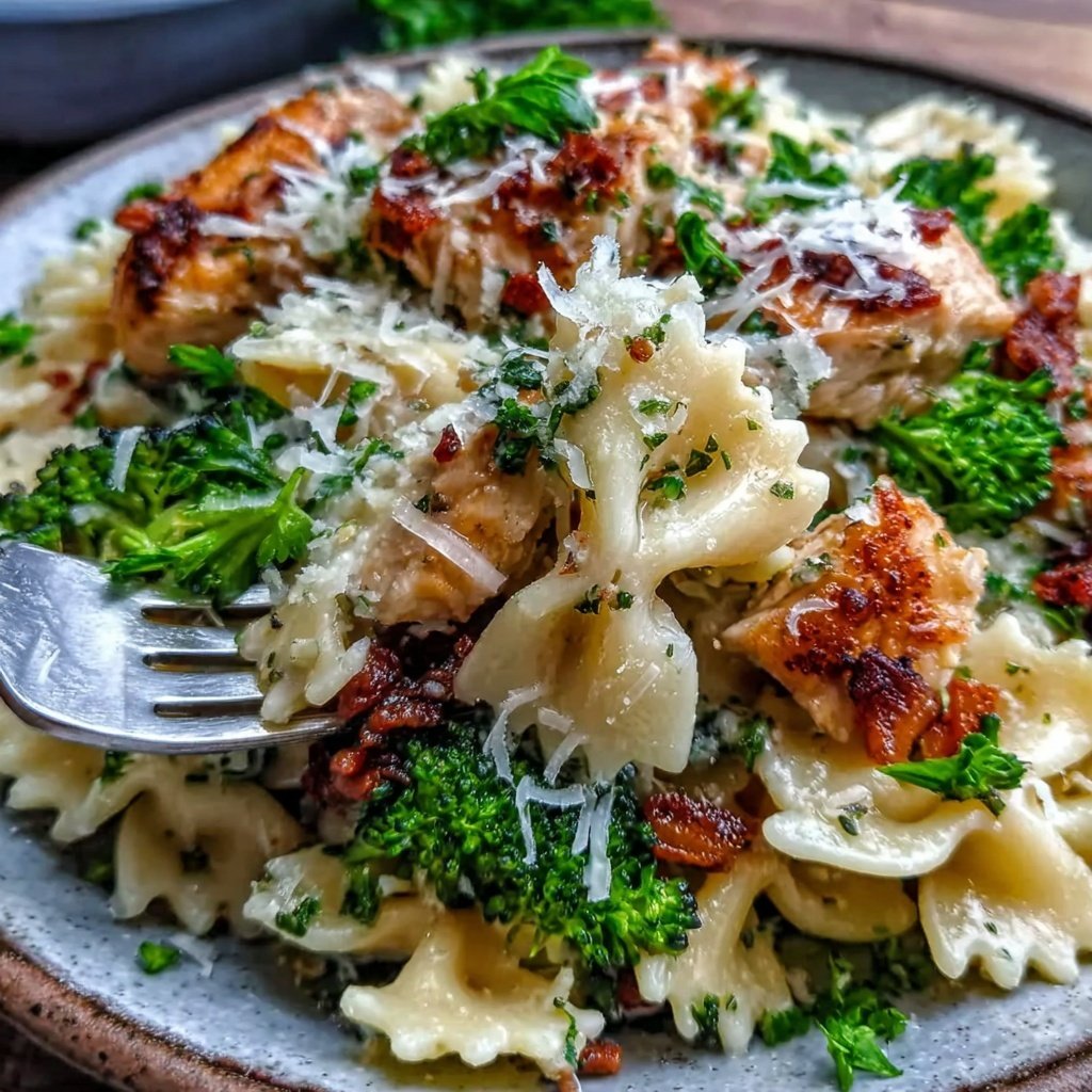 Bow Tie Pasta With Chicken And Broccoli