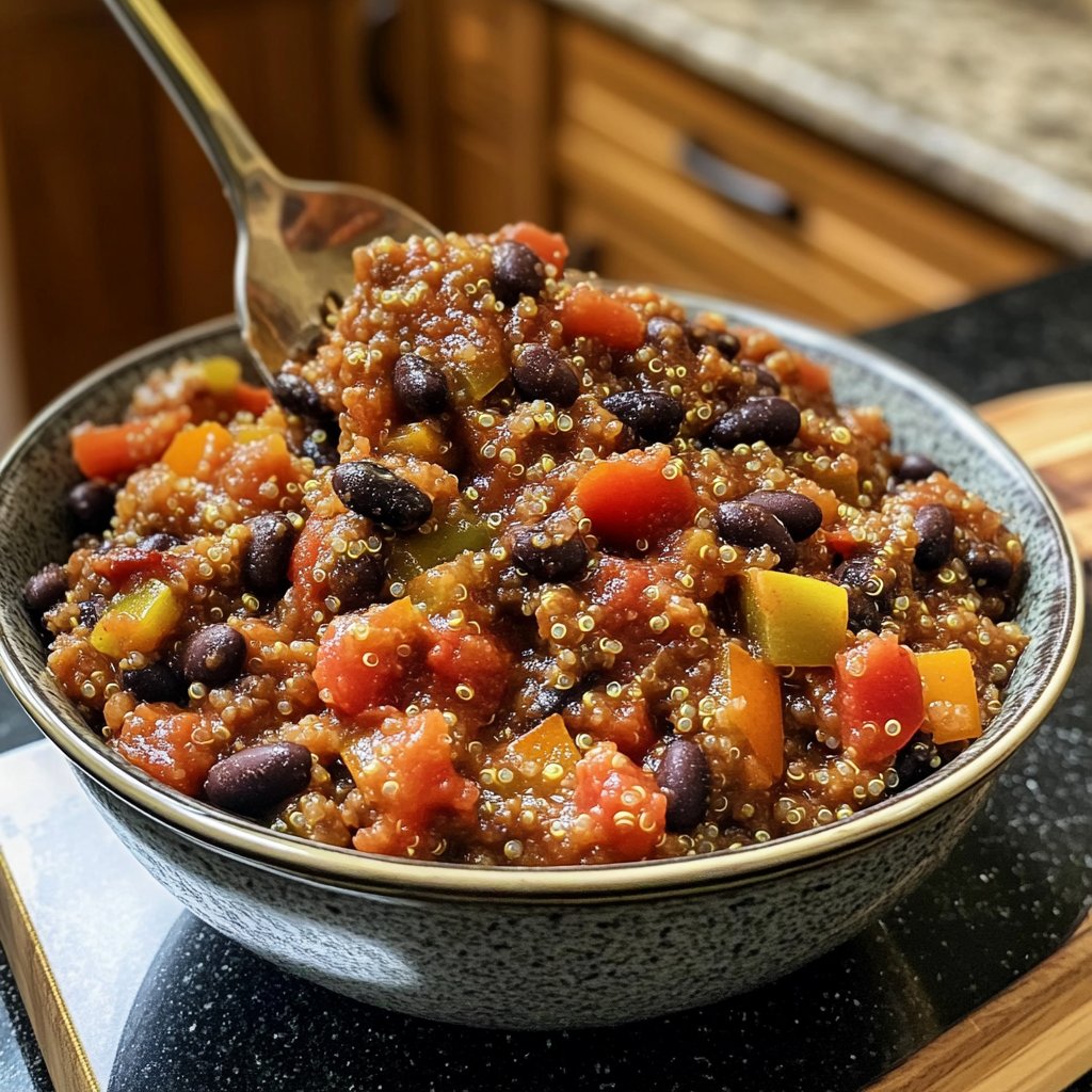 Healthy Crockpot Quinoa Chili