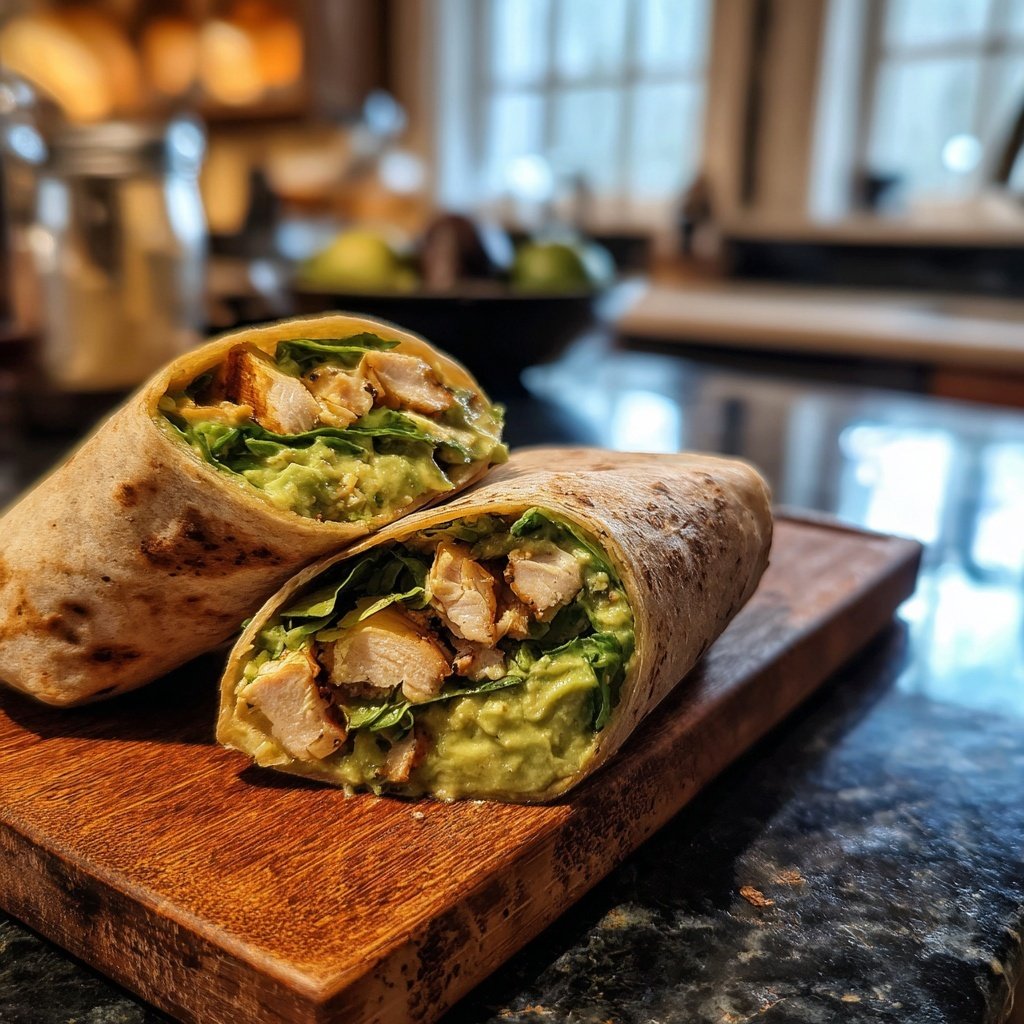 Healthy Chicken And Avocado Wrap